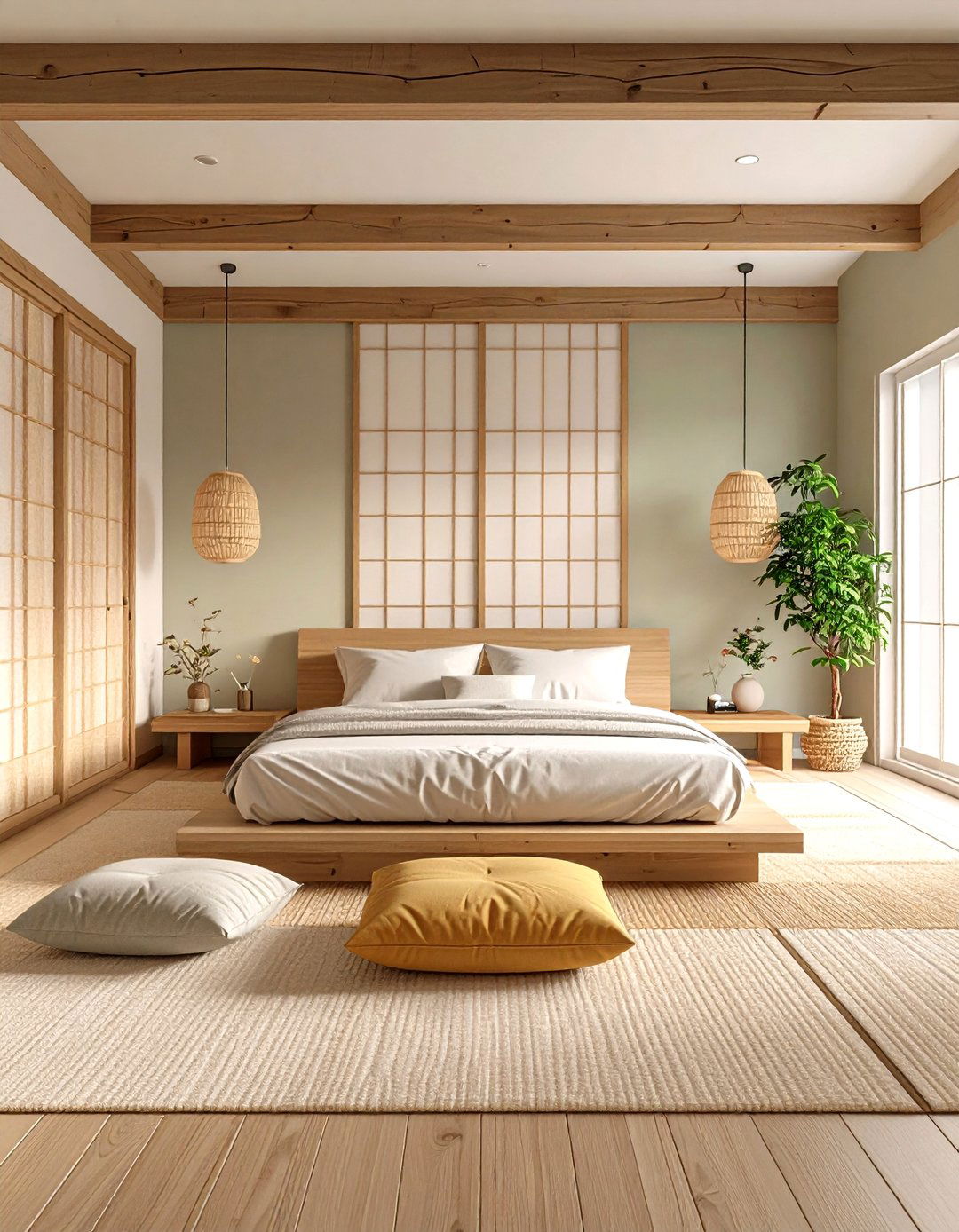 Asian Inspired Zen Basement Bedroom - 24 Basement Bedroom Ideas