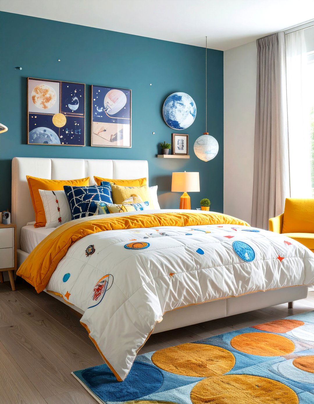 Astronaut Themed Bedding Sets - 24 galaxy space-themed bedroom ideas
