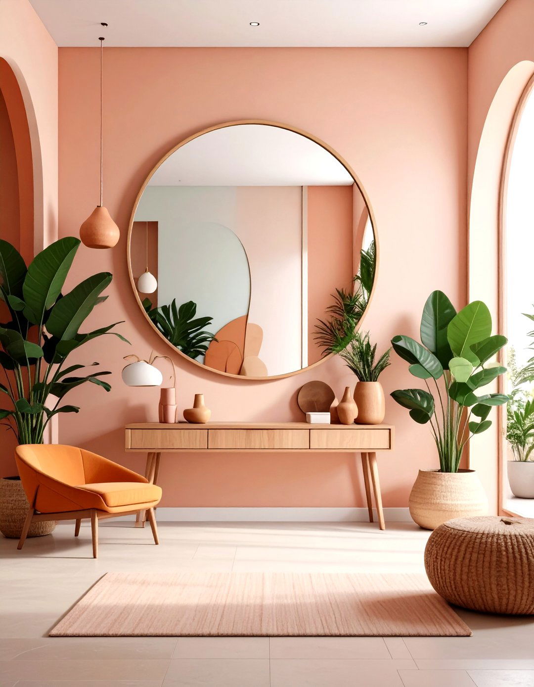 Asymmetrical Modern Mirror - 24 Entryway Mirror Ideas