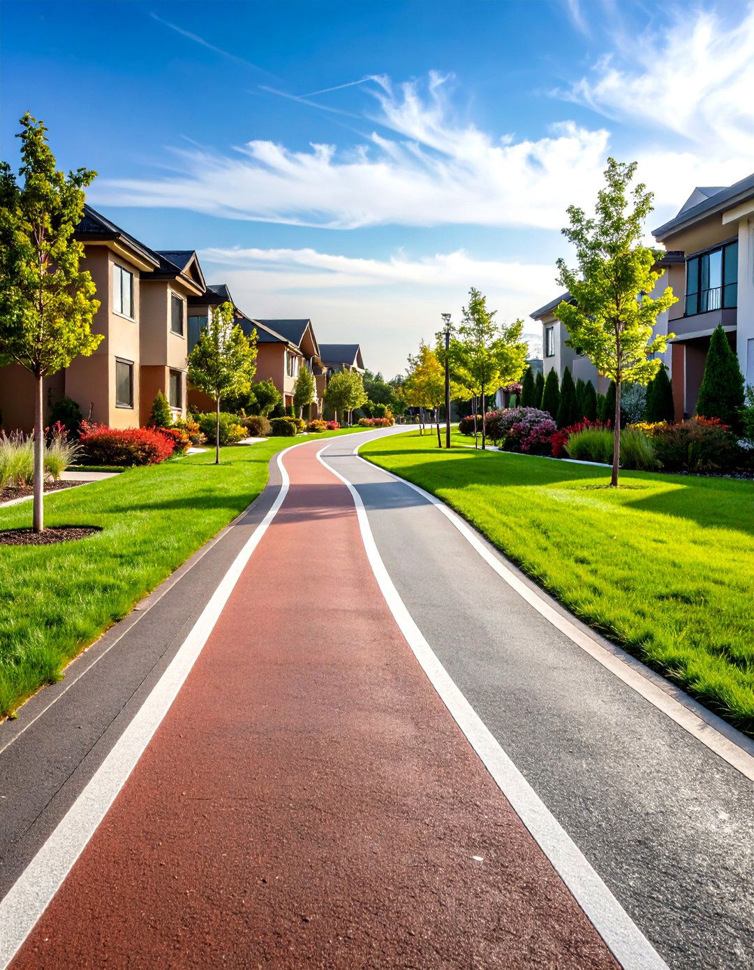 Athletic Track Inspired Design - 24 Asphalt Walkway Ideas