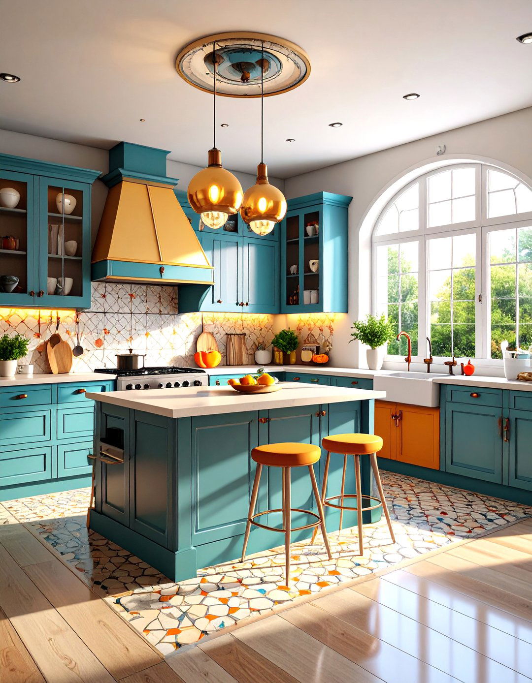 Atomic Pattern Kitchen - 24 1950s Kitchen Ideas