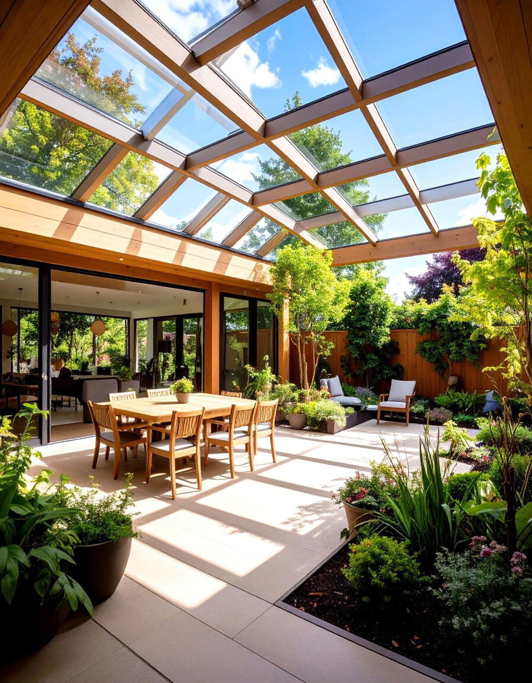 Atrium Entry Courtyards - 24 Mid-Century Modern Exterior Home Ideas