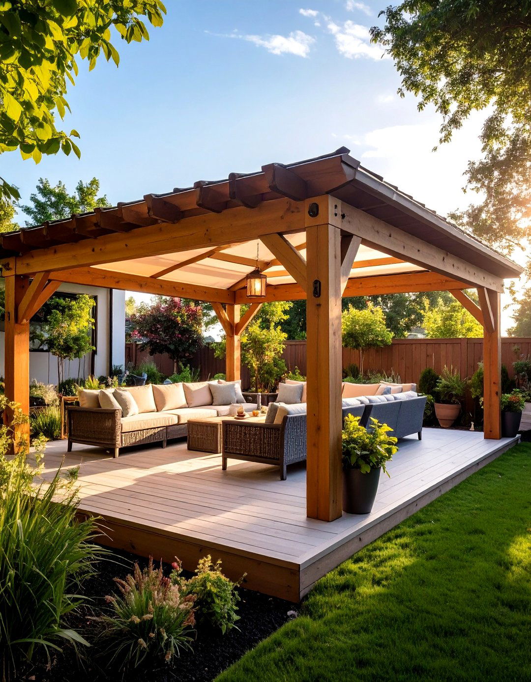 Attached Pergola Gazebo - 24 Backyard Gazebo Ideas