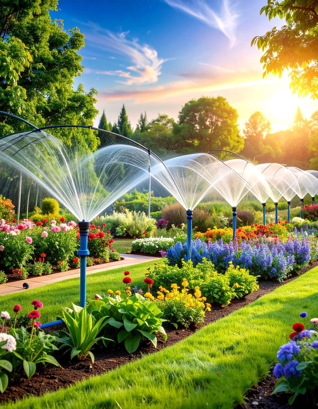 Automated Irrigation Systems - 24 Low Maintenance Backyard Landscaping Ideas