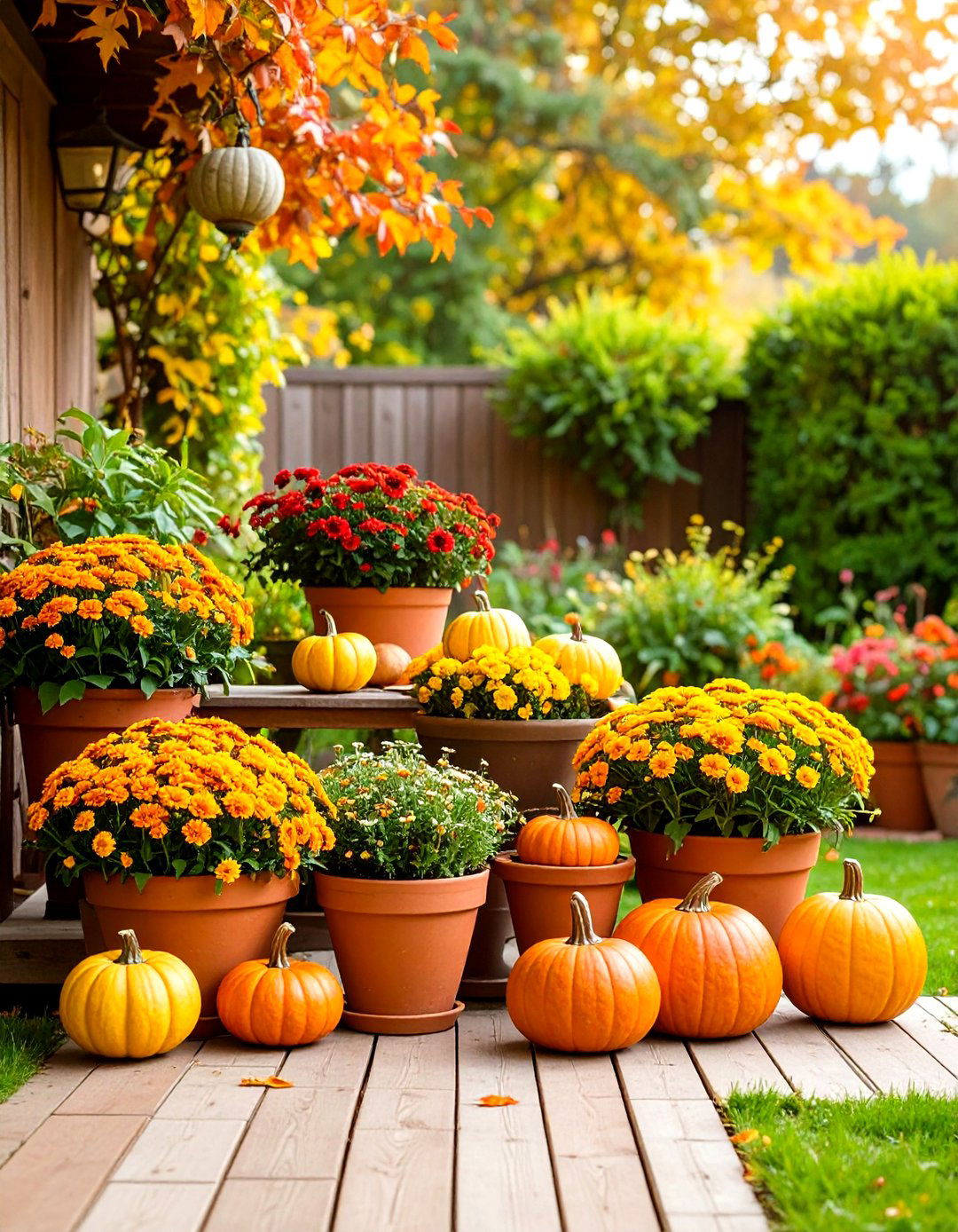 Autumn Harvest Container Displays - 24 Potted Plant Arrangement Ideas