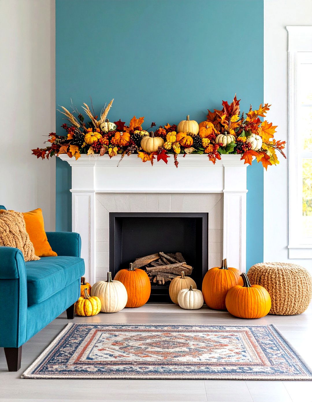 Autumn Harvest Corn Husk Garland - 24 Mantel Garland Ideas