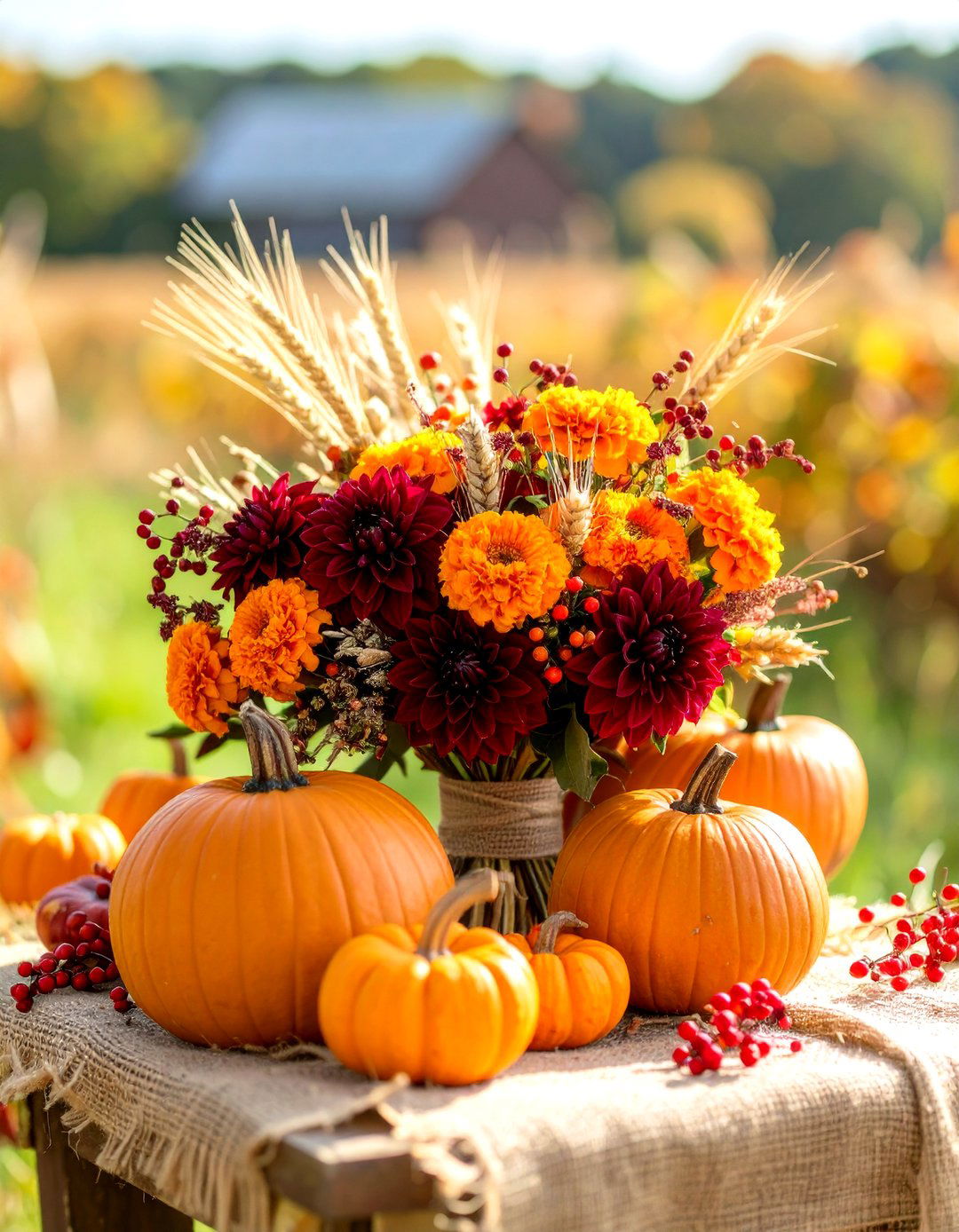 Autumn Harvest Wedding Bouquet - 24 Wedding Bouquet Ideas