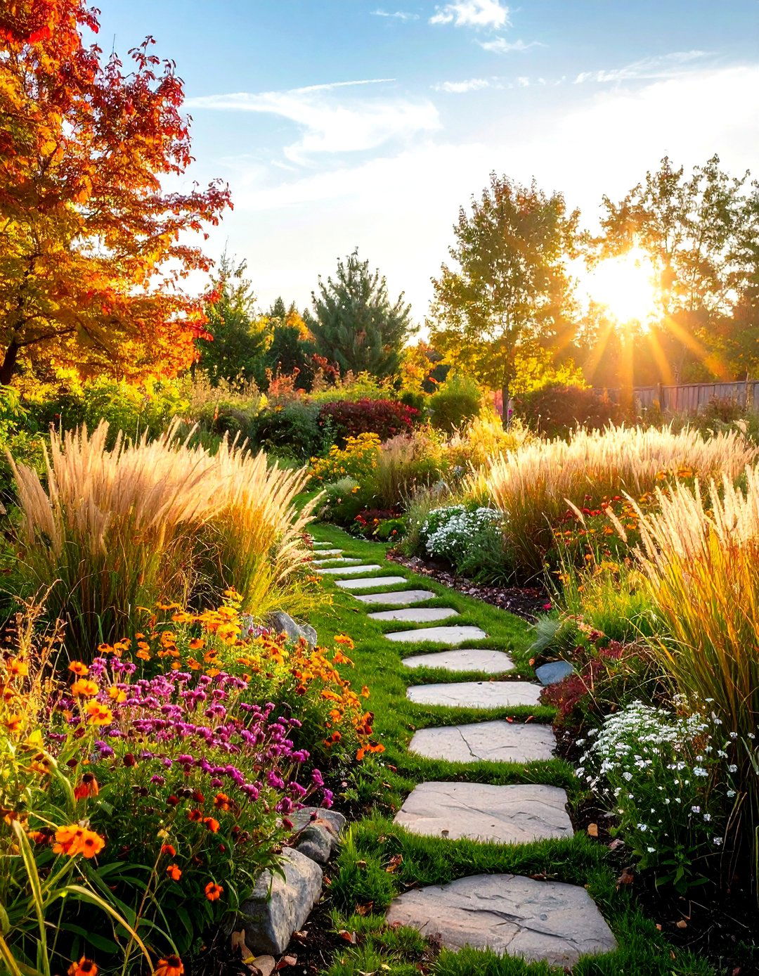 Autumn Meadow Garden Landscapes - 24 Fall Garden Ideas