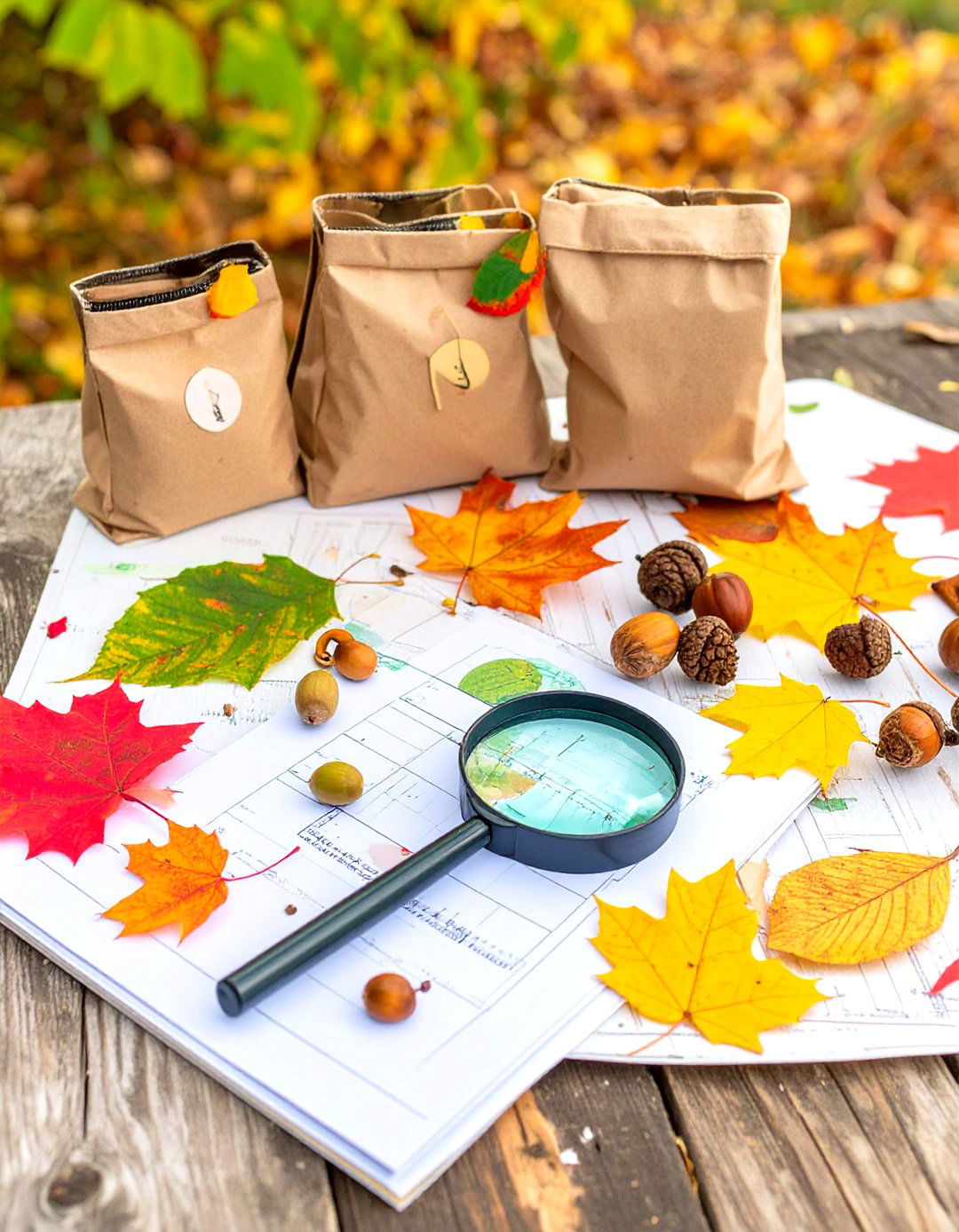 Autumn Nature Scavenger Hunt Adventure - 24 Fall Birthday Party Ideas