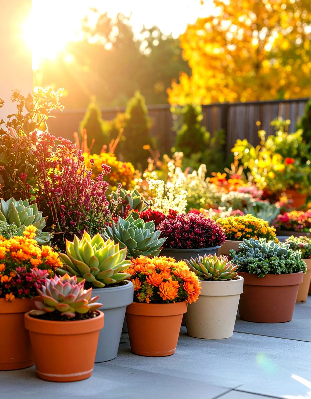 Autumn Succulent Container Gardens - 24 Fall Garden Ideas