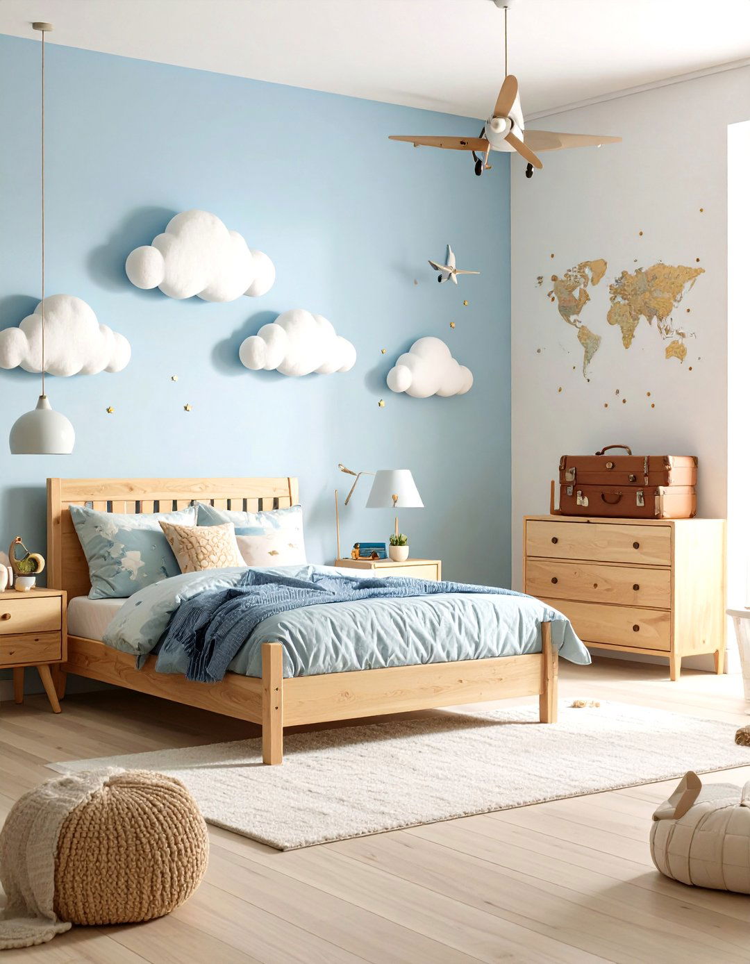 Aviation Flying High Theme - 24 Boys Room Ideas