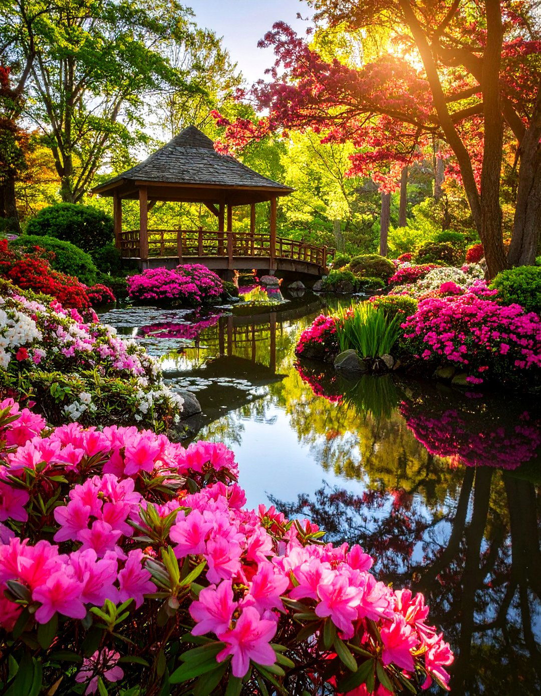 Azalea Water Garden Integration - 24 Azalea Garden Ideas