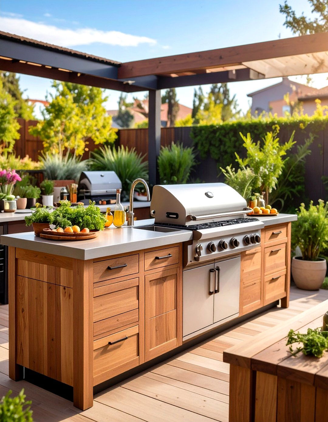 BBQ Island with Built In Sink and Prep Station - 24 Bbq Island Ideas