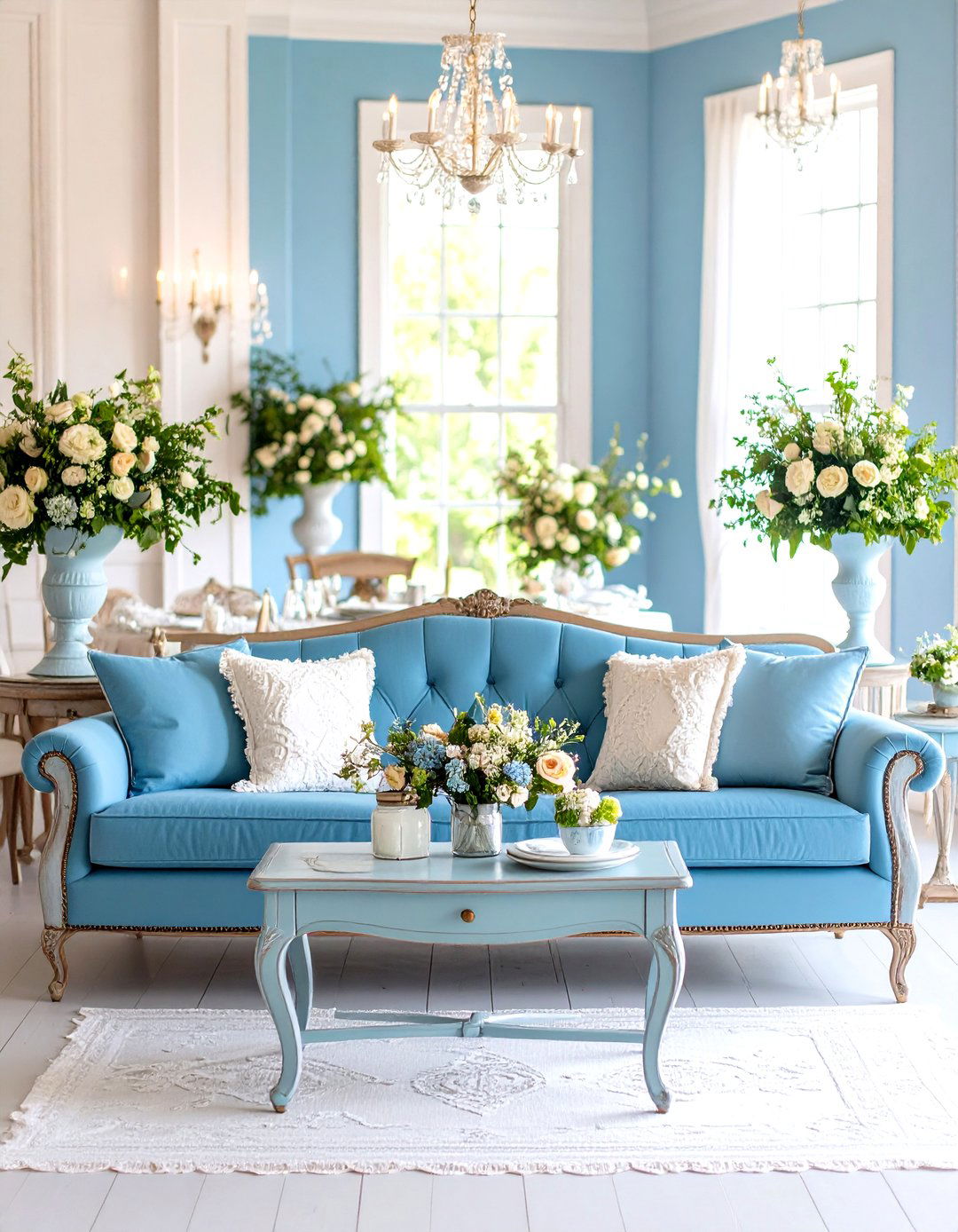 Baby Blue Shabby Chic Wedding Theme - 24 Blue Wedding Theme Ideas