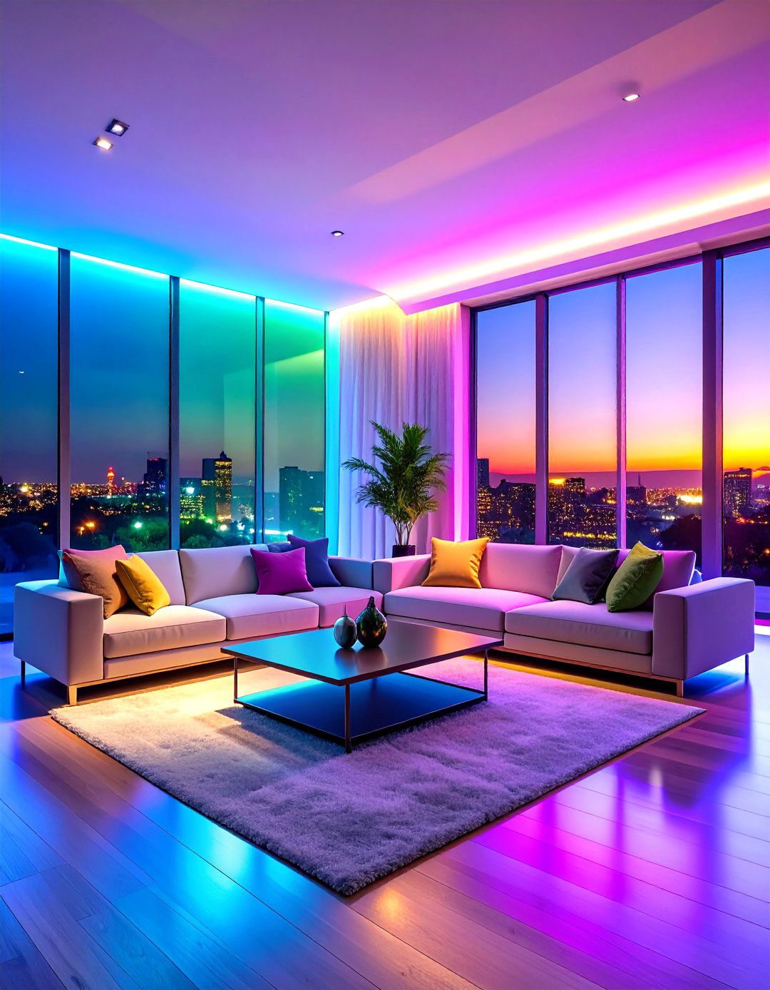 Backlit Translucent Panel System - 24 Living Room False Ceiling Design Ideas