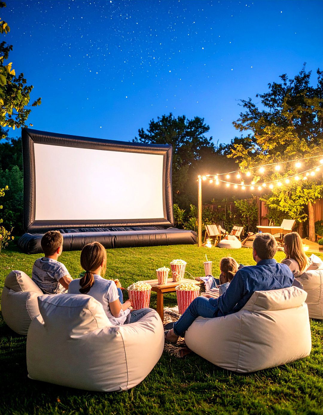 Backyard Movie Theater Setup - 24 Family Gift Ideas