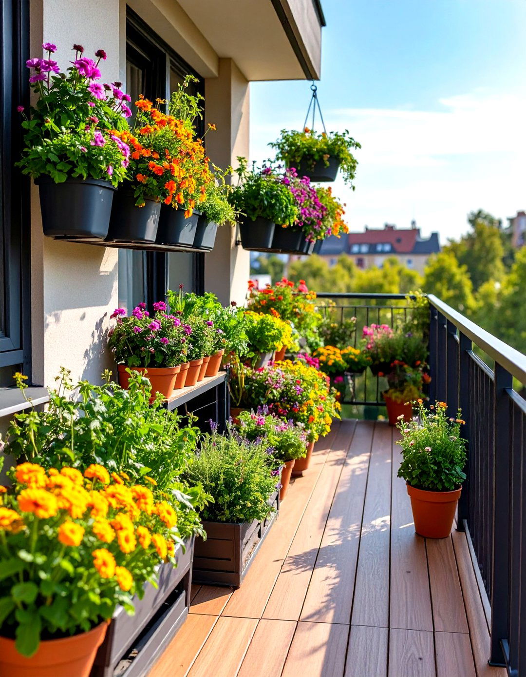 Balcony Container Garden - 24 Garden Ideas