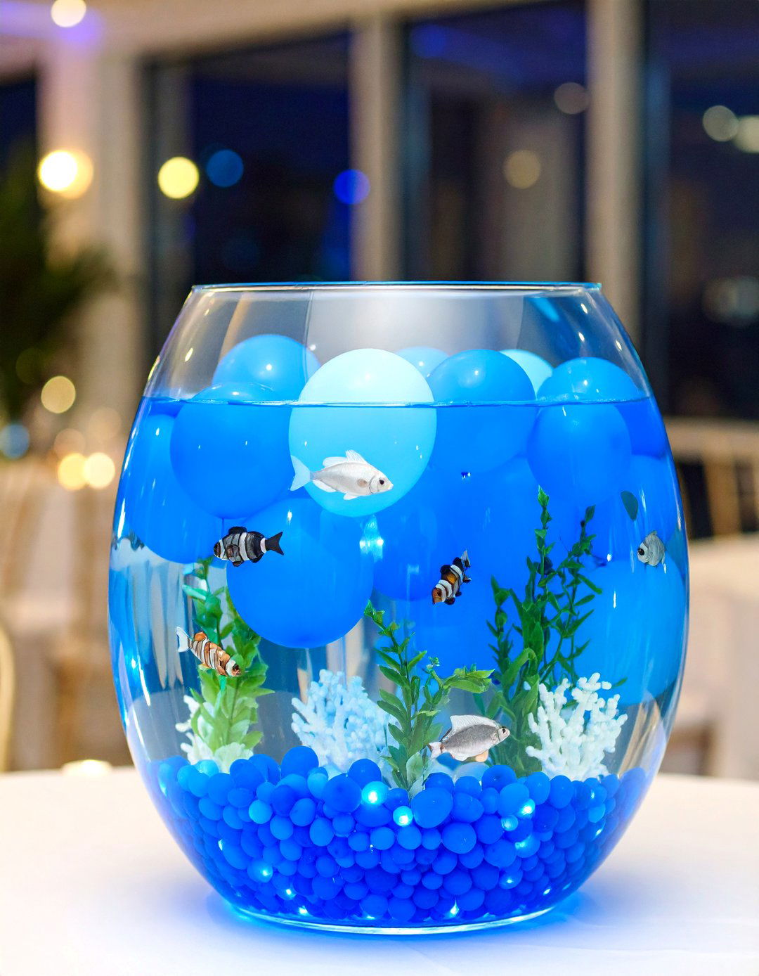 Balloon Aquarium Centerpieces - 24 Balloon Centerpiece Ideas