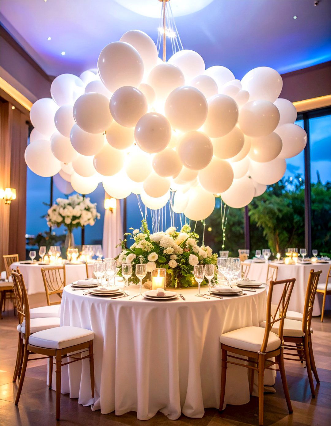 Balloon Cloud Centerpieces - 24 Balloon Centerpiece Ideas