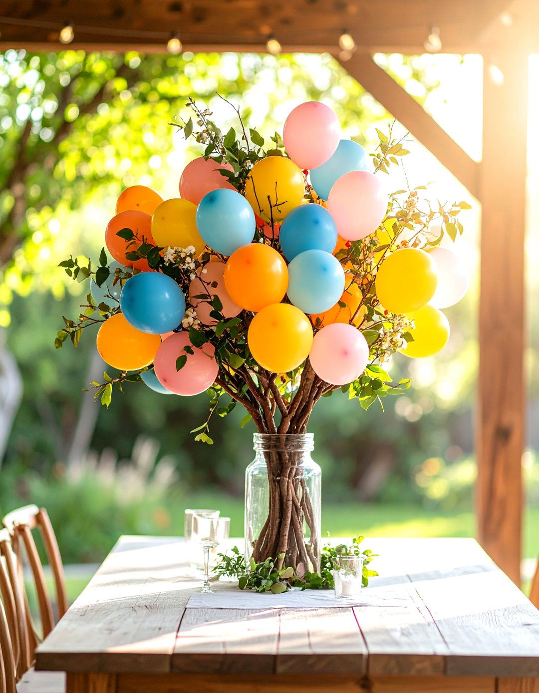 Balloon Tree Branch Centerpieces - 24 Balloon Centerpiece Ideas