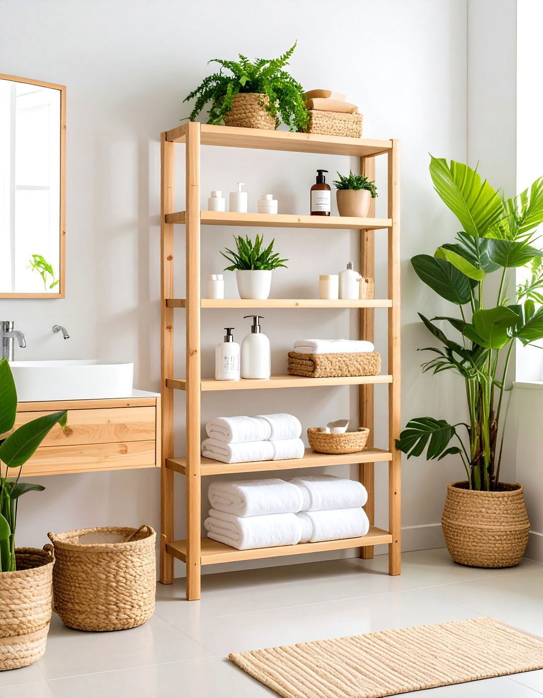 Bamboo Bathroom Shelf Systems - 24 Bathroom Shelf Ideas