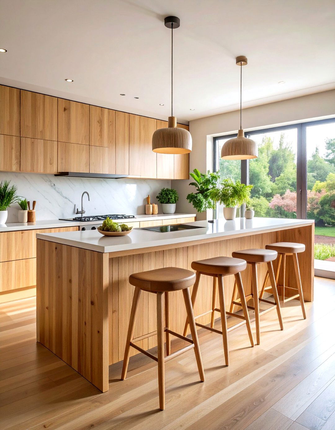 Bamboo Countertop Kitchen Islands - 24 Wood Countertop Ideas