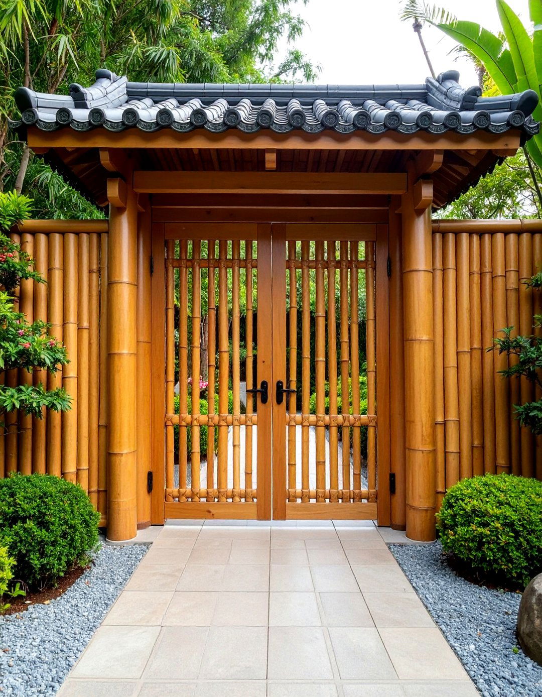 Bamboo Eco Friendly Fence Gate - 24 Fence Gate Ideas