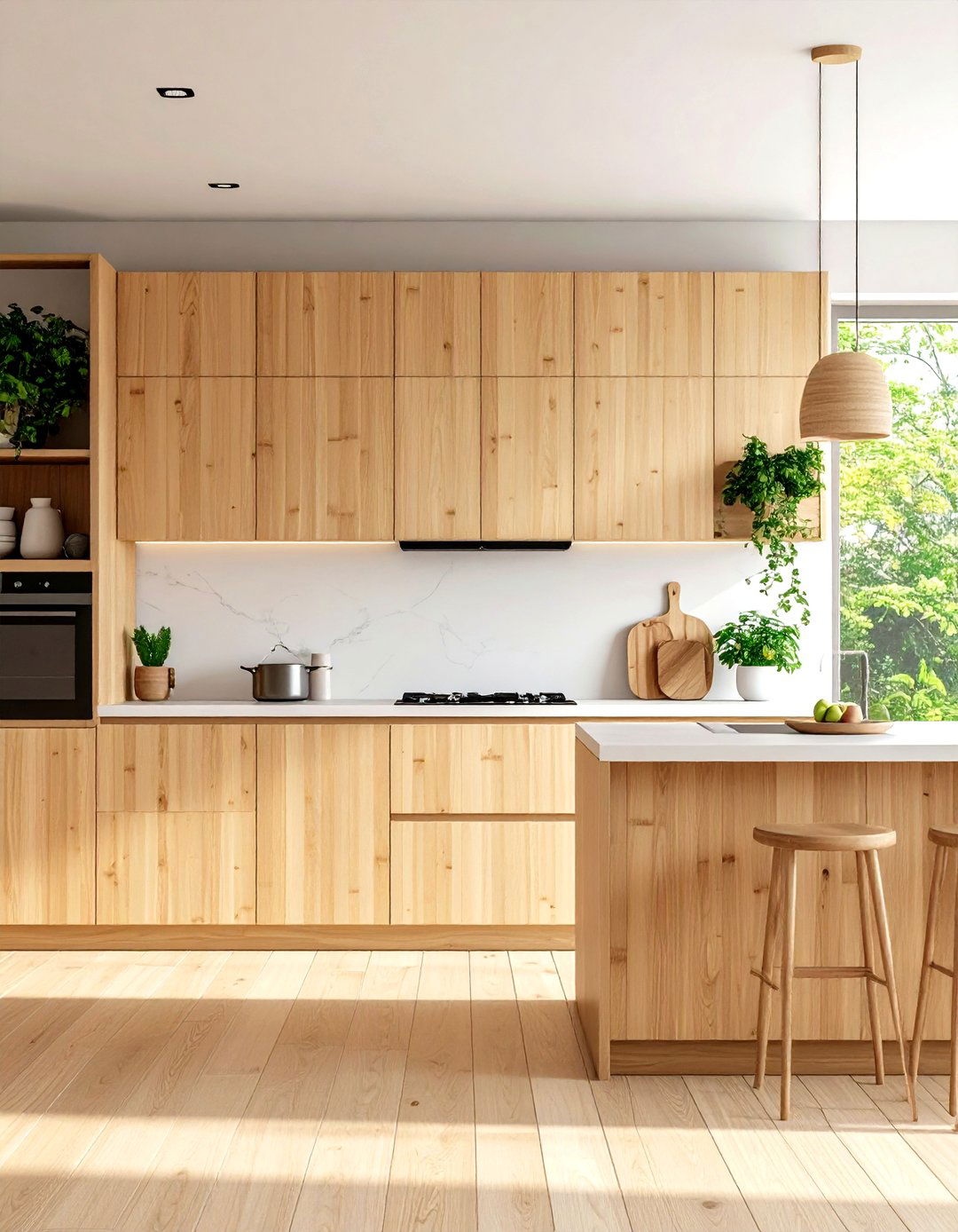 Bamboo Kitchen Cabinetry - 24 Earthy Kitchen Ideas