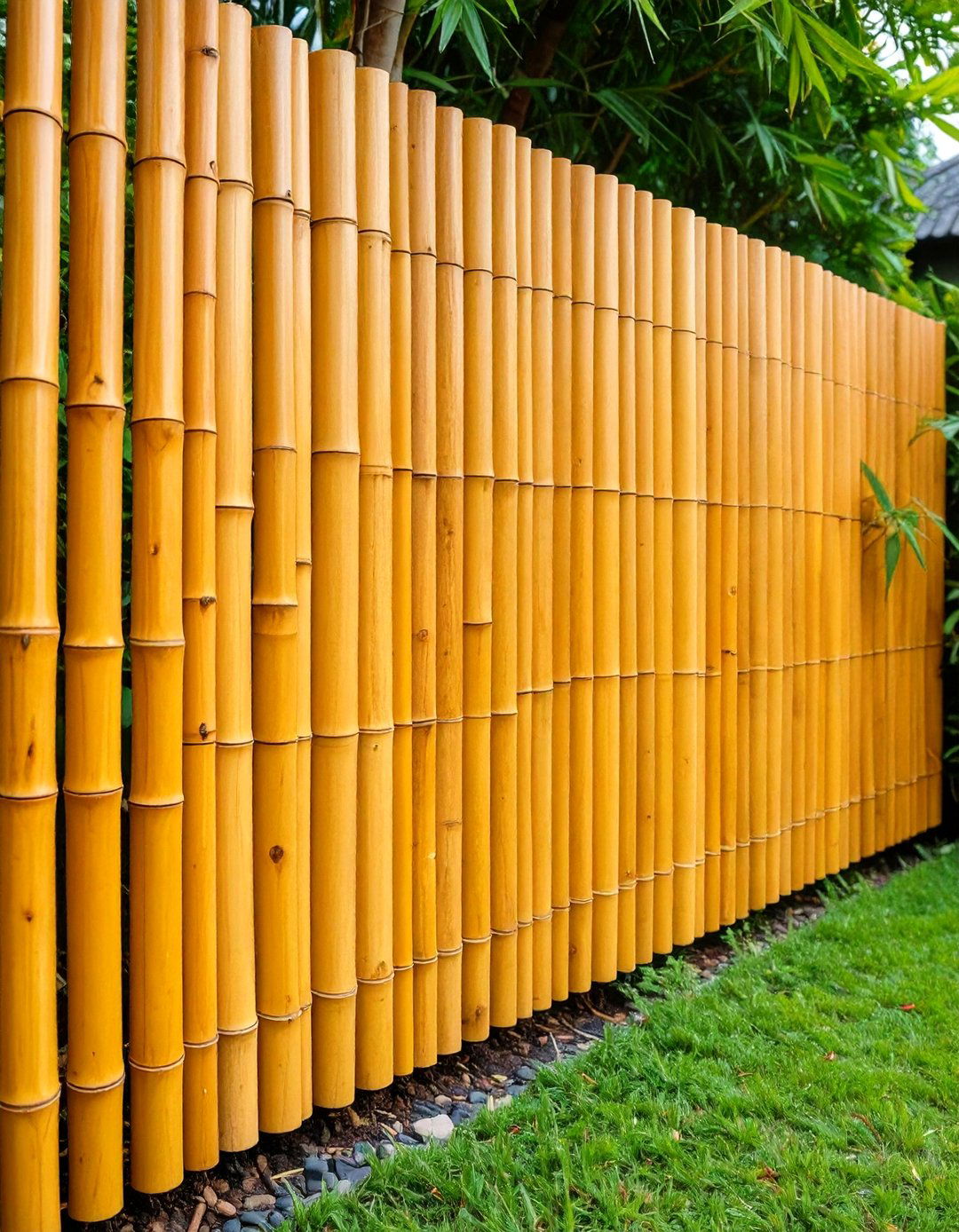 Bamboo Natural Fence - 24 Types of Fences