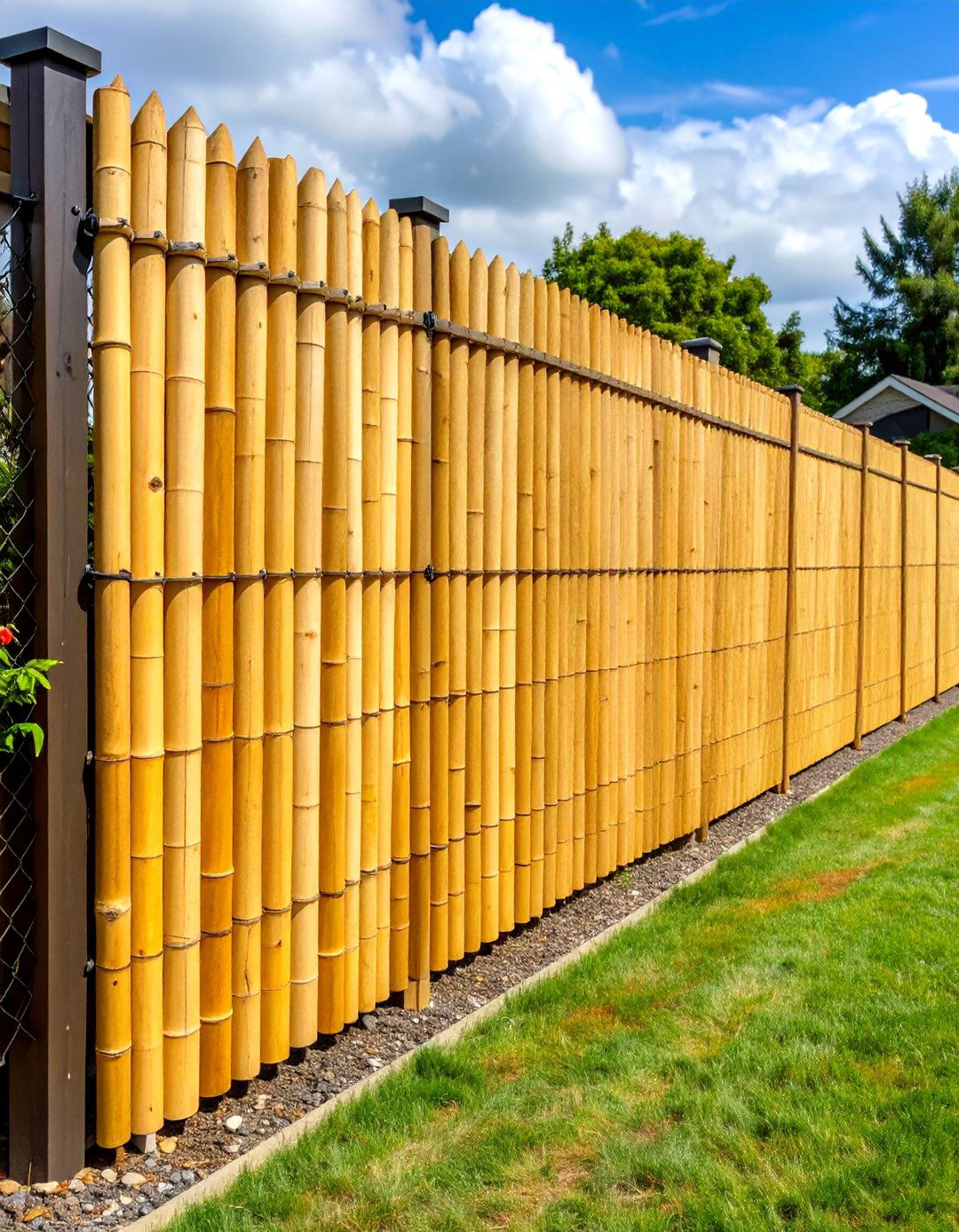 Bamboo Roll Privacy Screening - 24 Cheap Privacy Fence Ideas