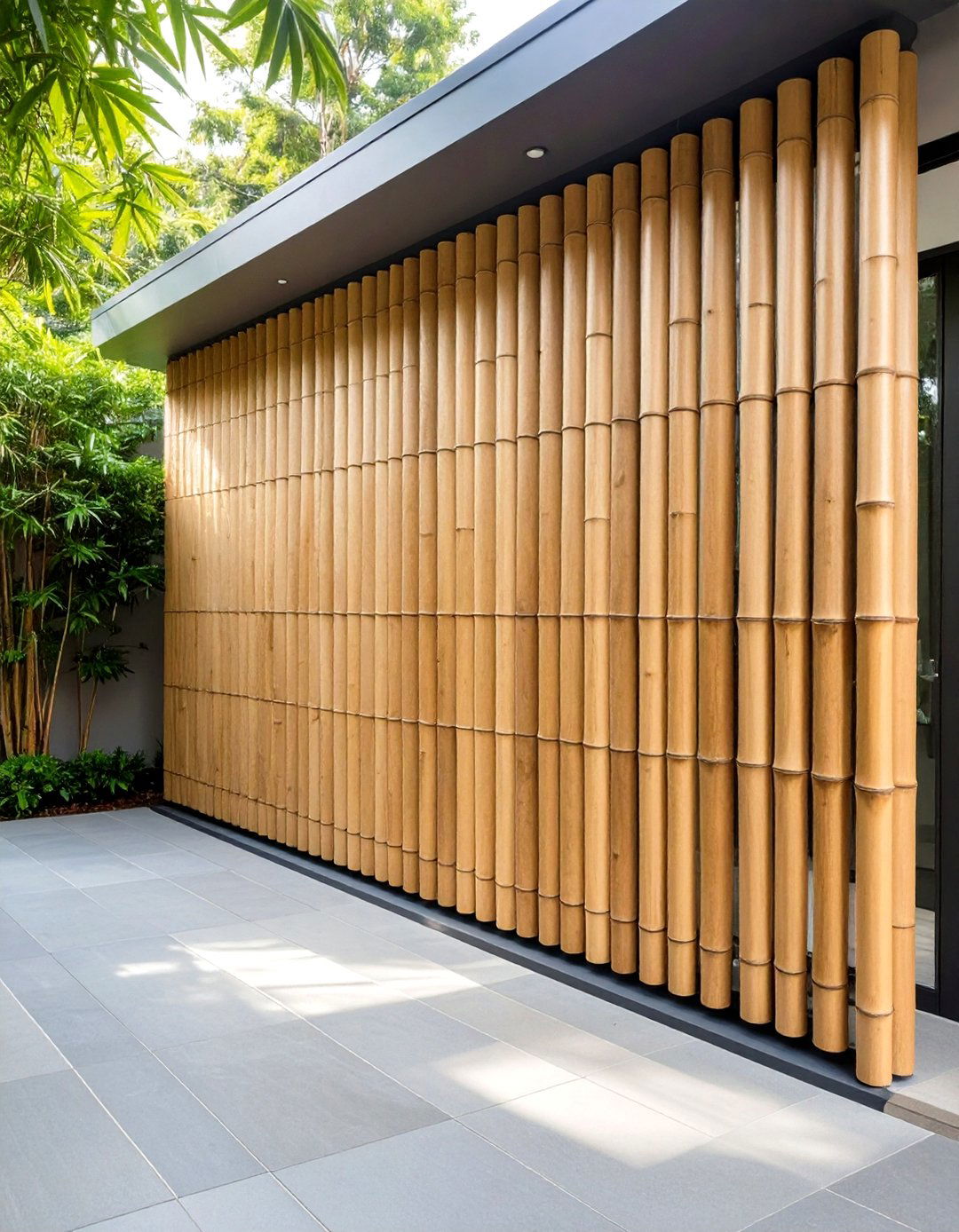 Bamboo Screen Privacy Panels - 24 Patio Wall Ideas
