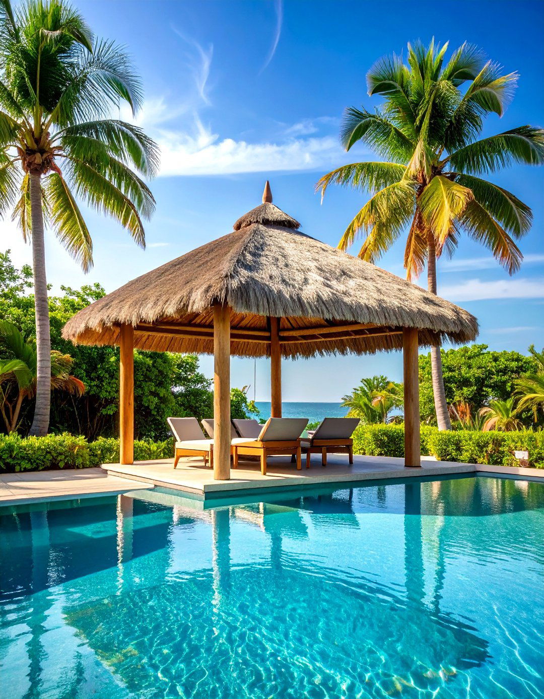 Bamboo Shade Structures - 24 Pool Shade Ideas