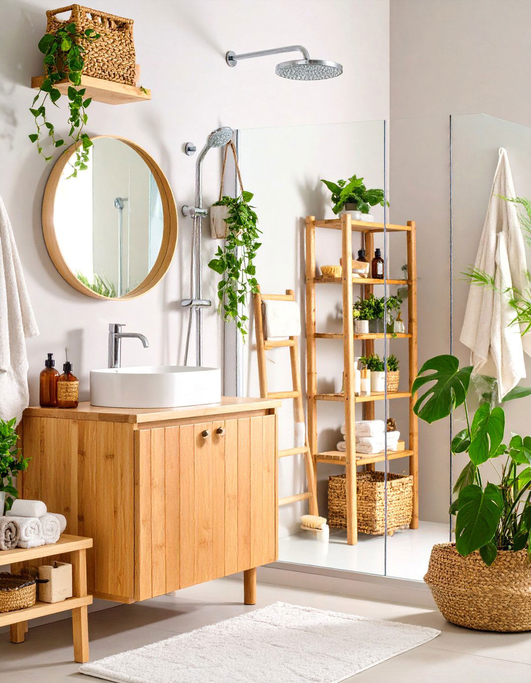 Bamboo Shower Accessories - 24 Shower Storage Ideas