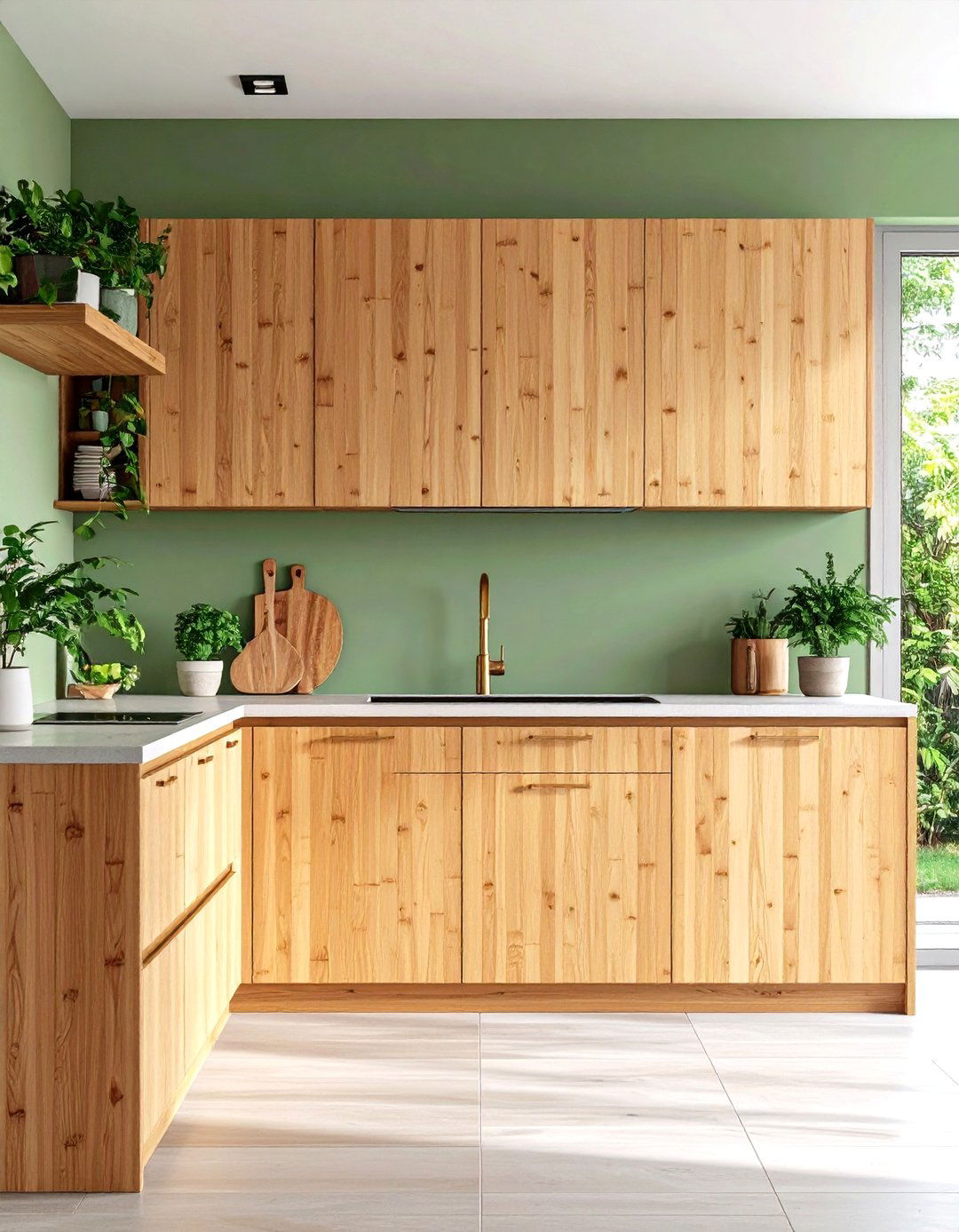 Bamboo Sustainable Kitchen Doors - 24 Kitchen Door Design Ideas