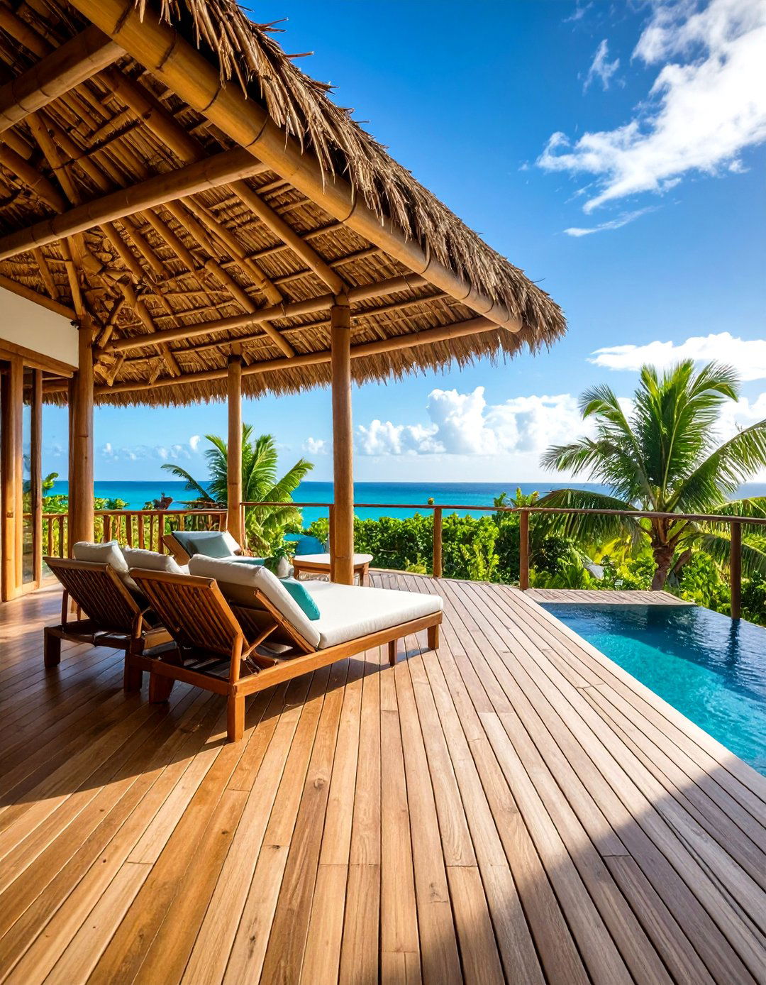 Bamboo and Natural Fiber Constructions - 24 Deck Roof Ideas