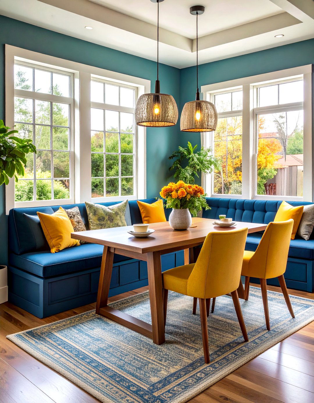 Banquette Seating with Hidden Storage - 24 Dining Room Storage Ideas