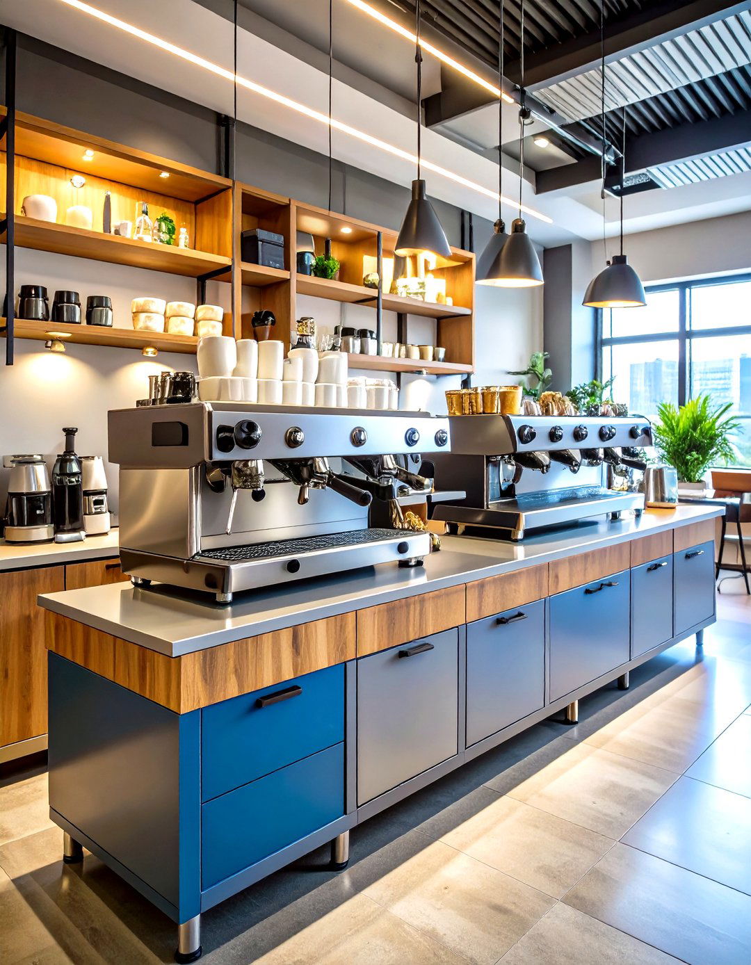 Barista Style Espresso Station - 24 Office Coffee Station Ideas