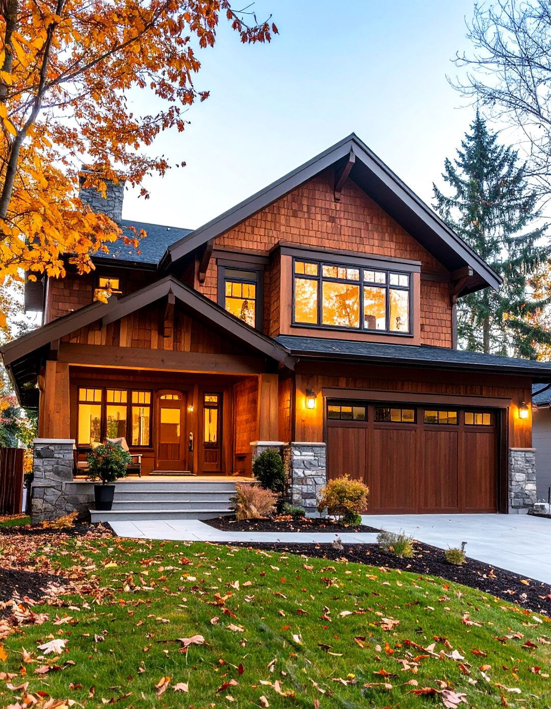 Bark Brown Natural Exterior Finish - 24 Brown Exterior House Colors
