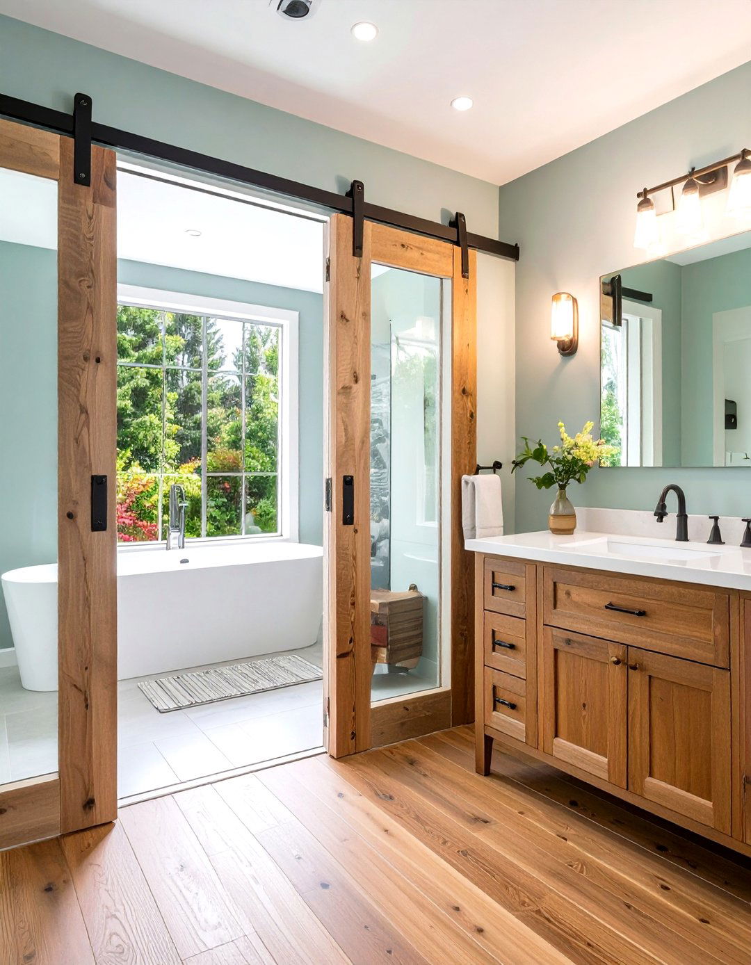 Barn Door Hardware Systems - 24 Bathroom Door Ideas
