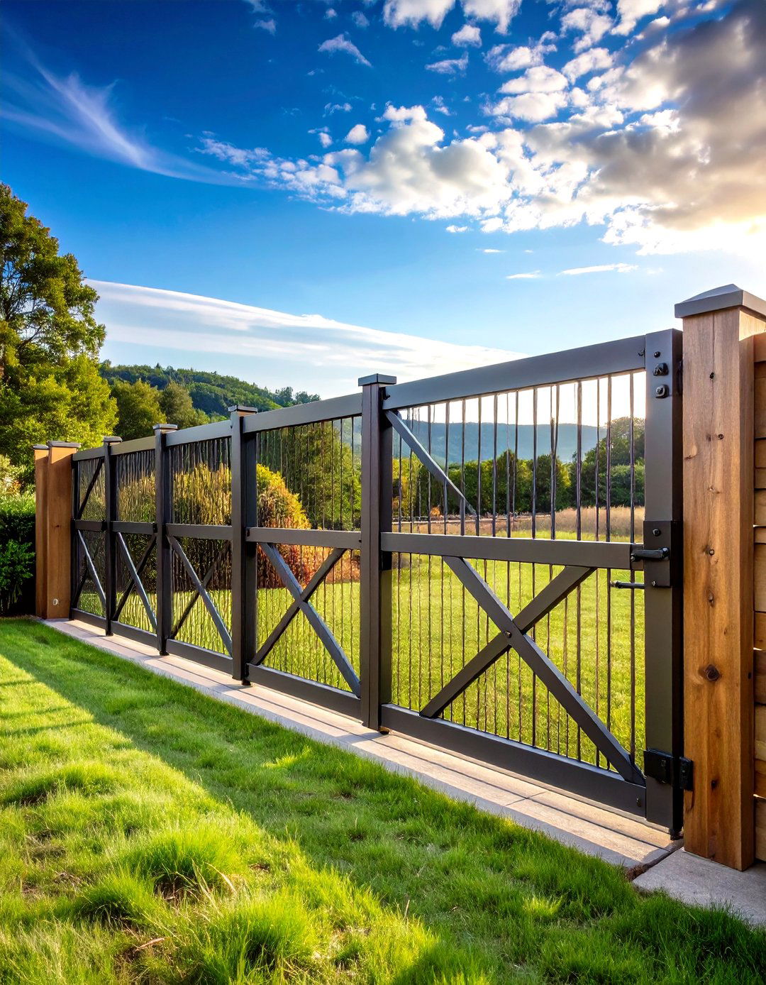 Barn Door Hardware Wire Gate - 24 Hog Wire Deck Railing Ideas