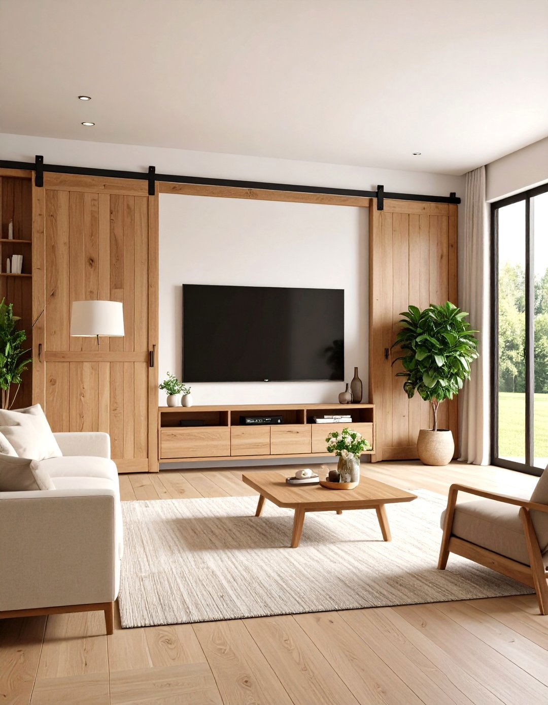 Barn Door TV Cover - 24 Barn Door Ideas