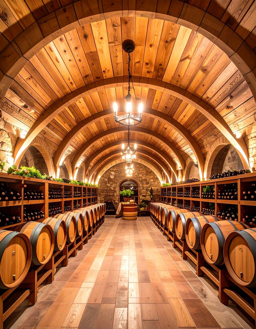 Barrel Vault Curved Wine Cellar - 24 Shiplap Ceiling Ideas