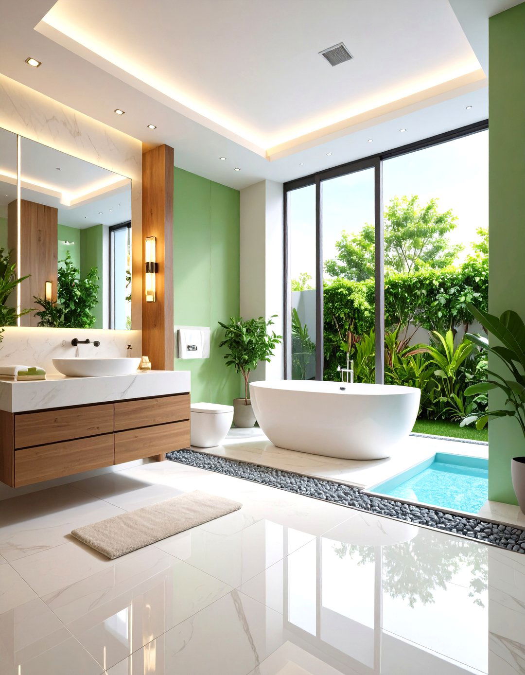 Barrier Free Wet Room with Linear Drainage - 24 Handicap Bathroom Ideas