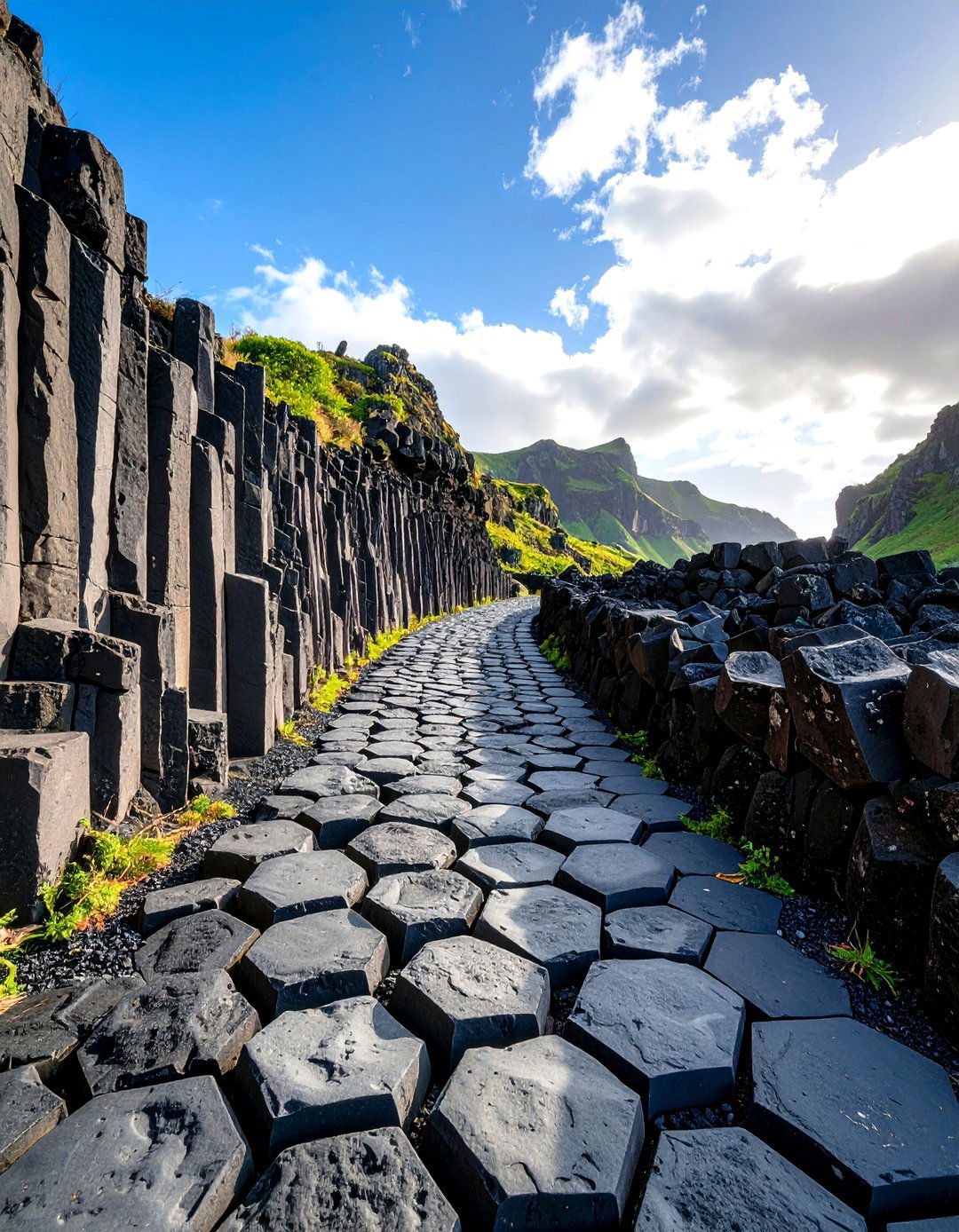 Basalt Column Volcanic Drama - 24 Rock Walkway Ideas