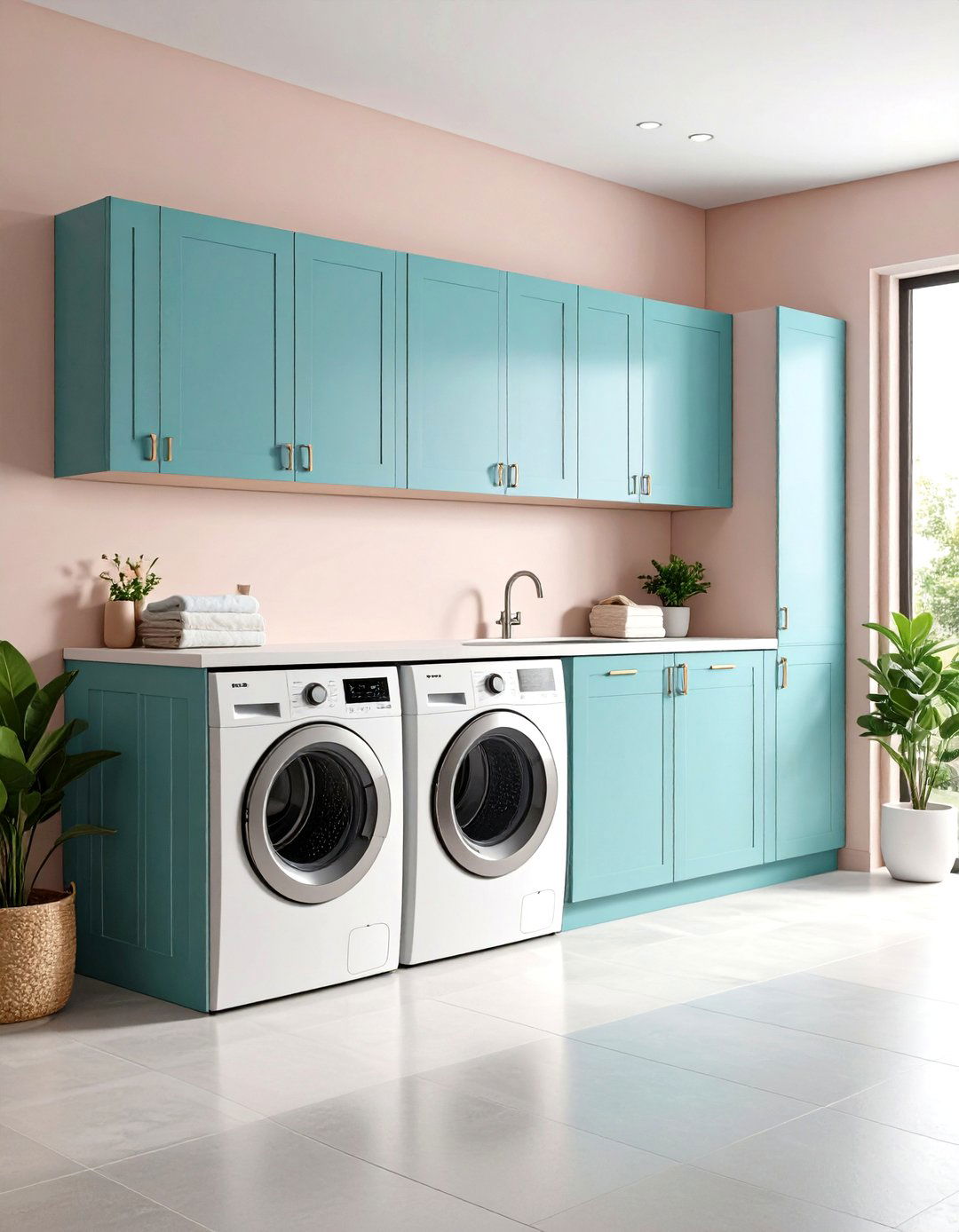 Base Cabinet Appliance Integration - 24 Laundry Room Cabinet Ideas