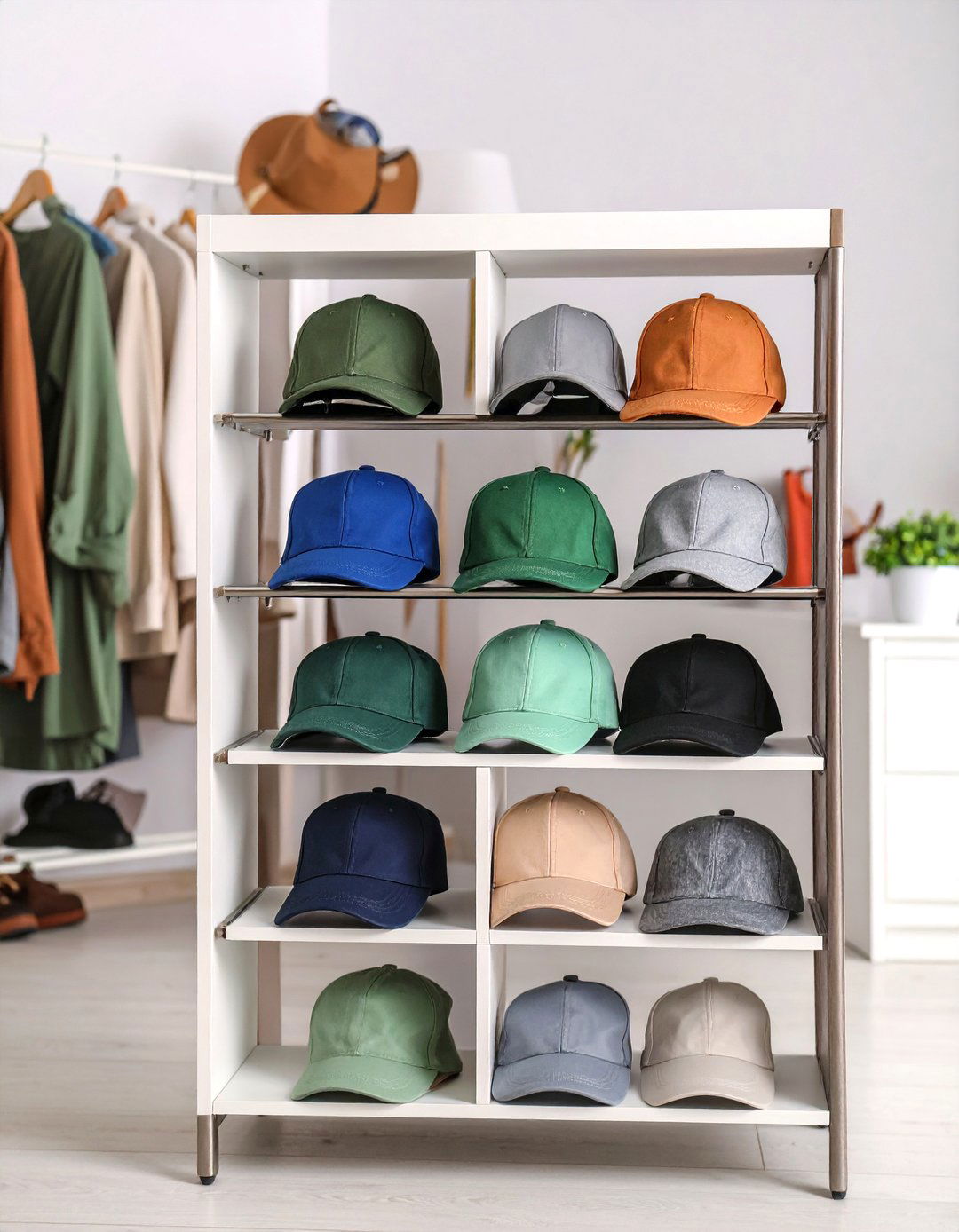 Baseball Cap Organizer Display - 24 Hat Rack Ideas