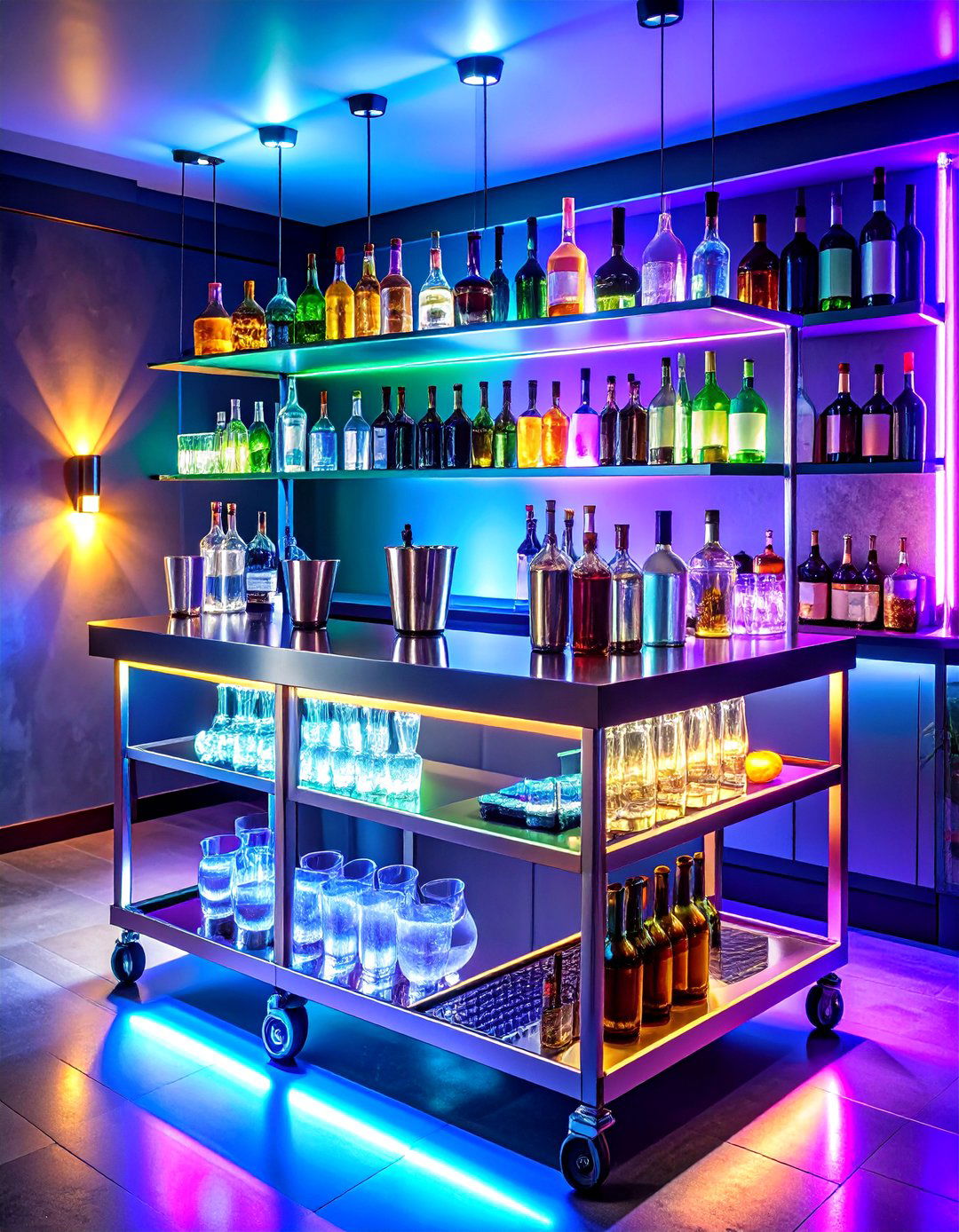 Basement Bar Cart Stations - 24 Basement Furniture Ideas