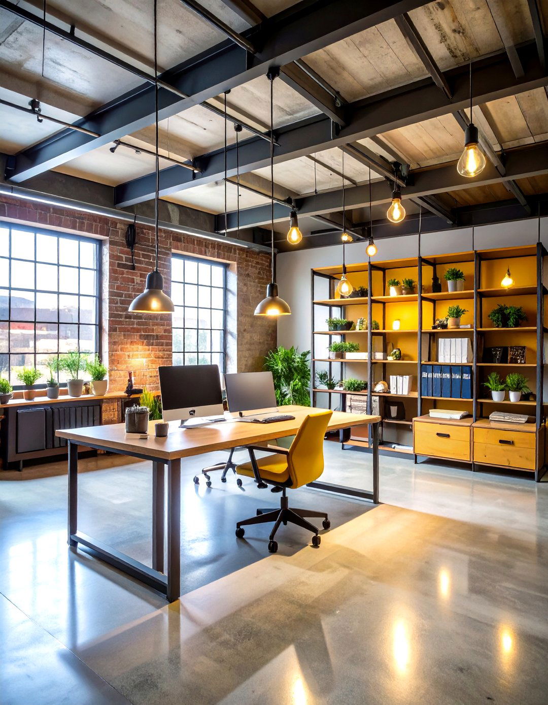 Basement Office Industrial Design Style - 24 basement office ideas