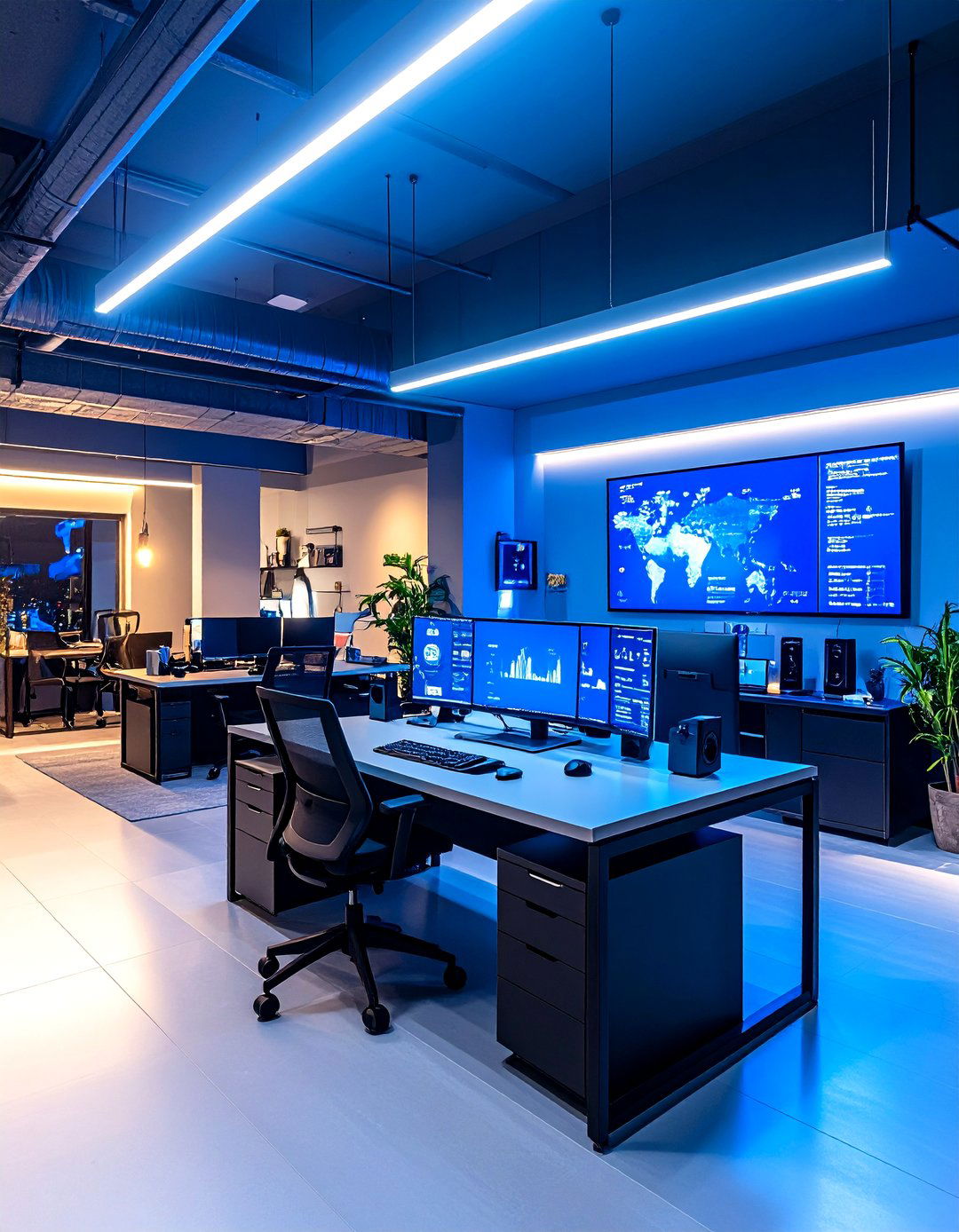 Basement Office Smart Home Integration - 24 basement office ideas