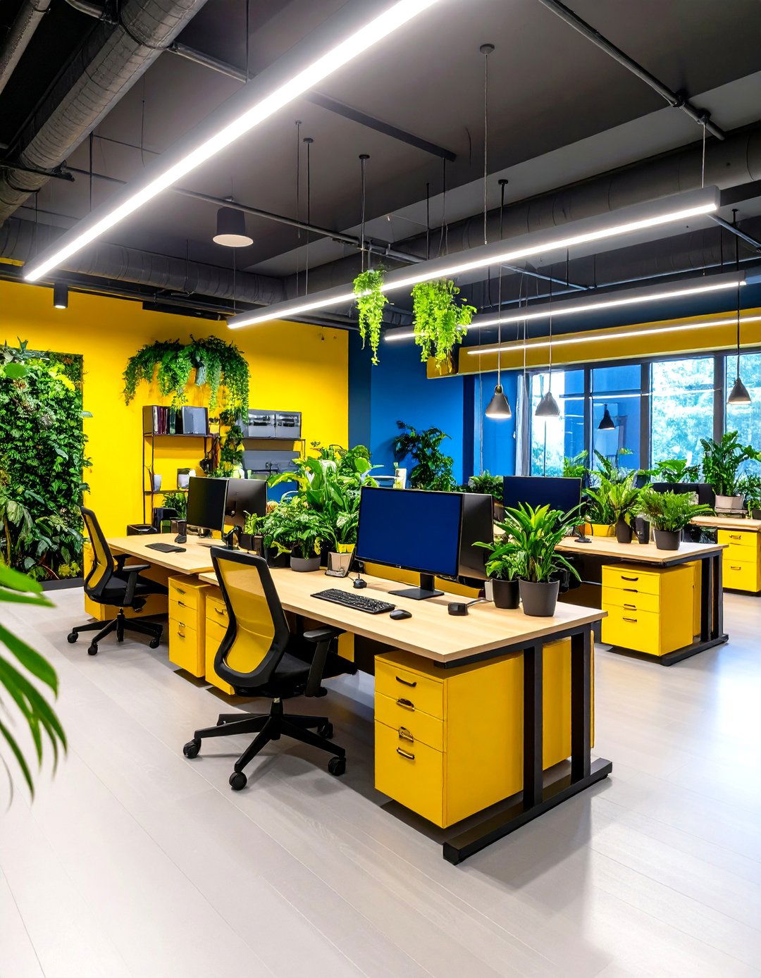 Basement Office Wellness Focused Environment - 24 basement office ideas